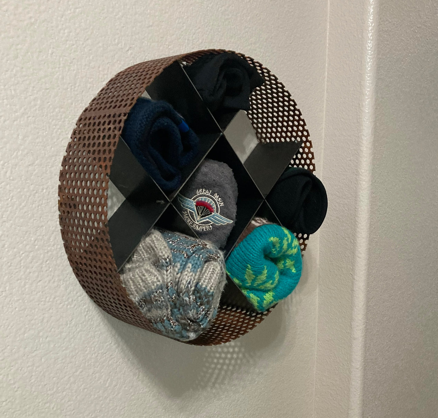 Rustic Hat and Glove Holder