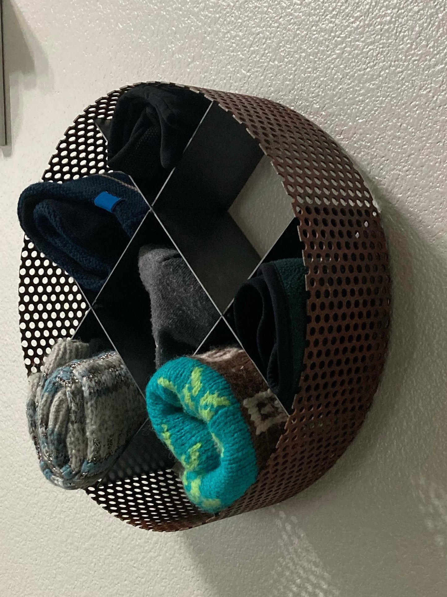 Rustic Hat and Glove Holder