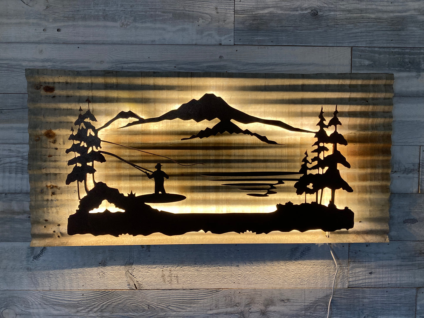 Fly Fishing Scene / LED Backlit