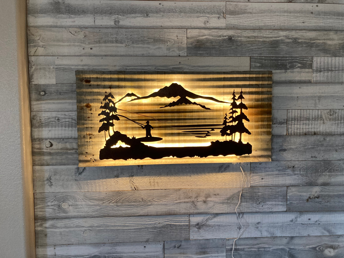 Fly Fishing Scene / LED Backlit