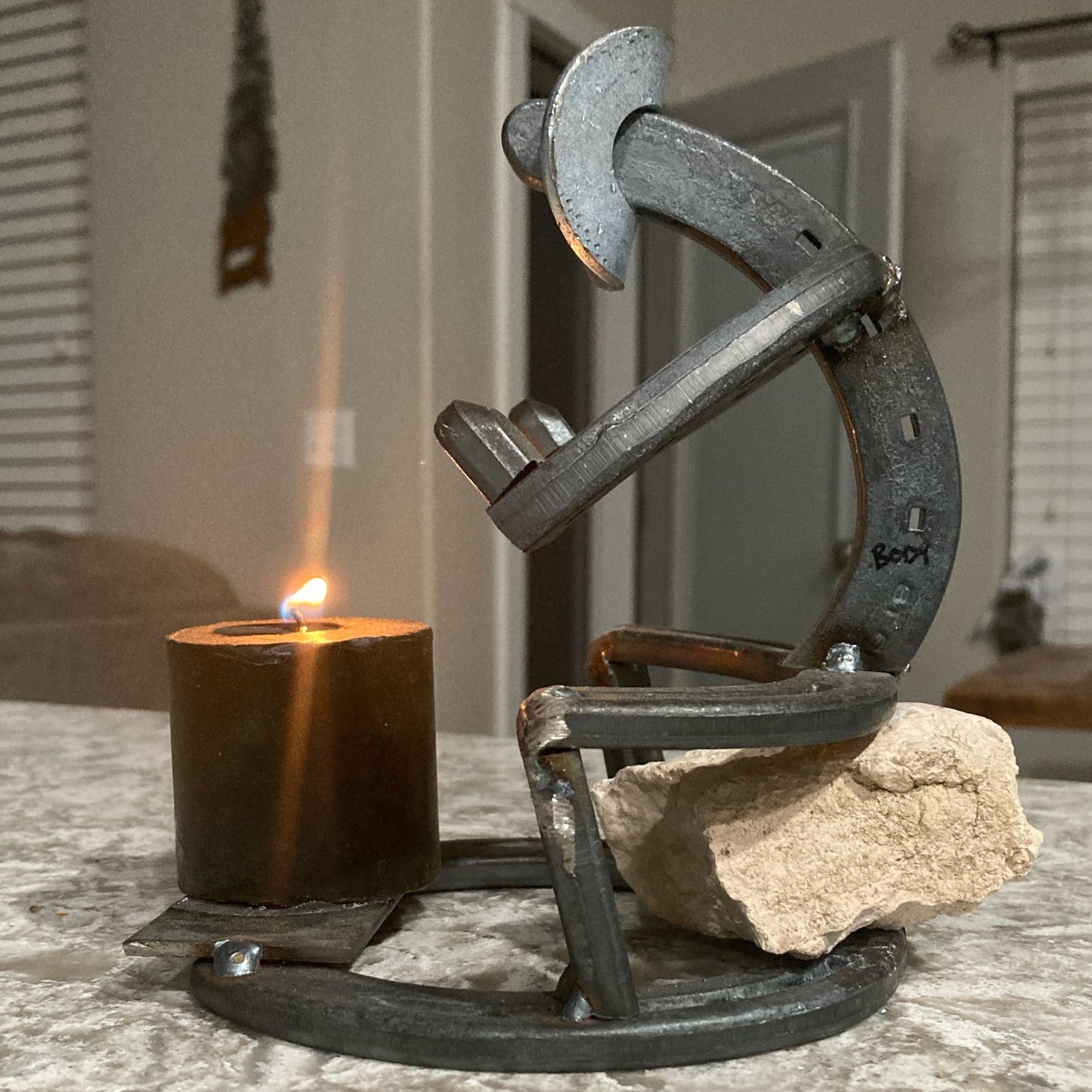 Cowboy Candle Holder